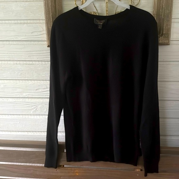 Charter Club Sweaters - Charter Club 100% Cashmere Crewneck Sweater Black NWT